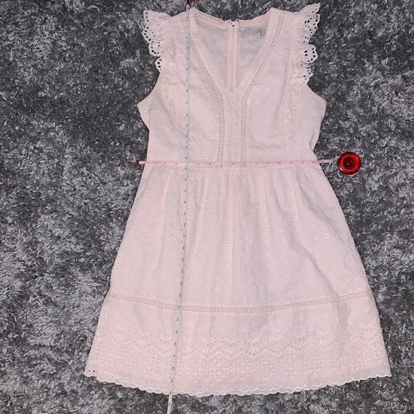 Jcrew Light Pink eyelet dress - Picture 3 of 5